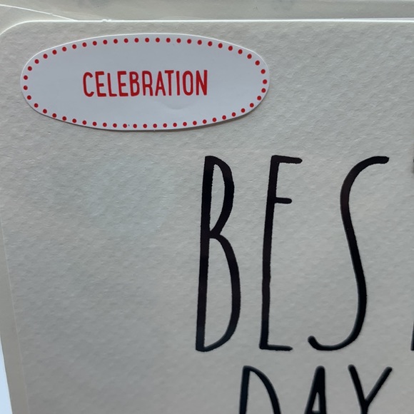 Rae Dunn BEST DAY EVER celebration card - Picture 2 of 5
